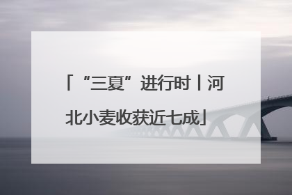 “三夏”进行时丨河北小麦收获近七成