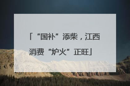 “国补”添柴，江西消费“炉火”正旺