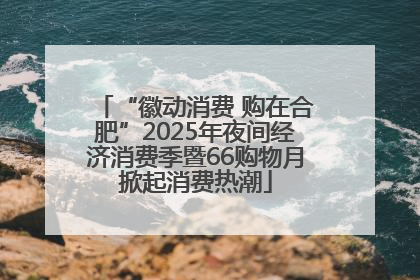 “徽动消费 购在合肥”2025年夜间经济消费季暨66购物月掀起消费热潮