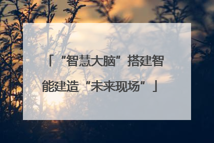 “智慧大脑”搭建智能建造“未来现场”