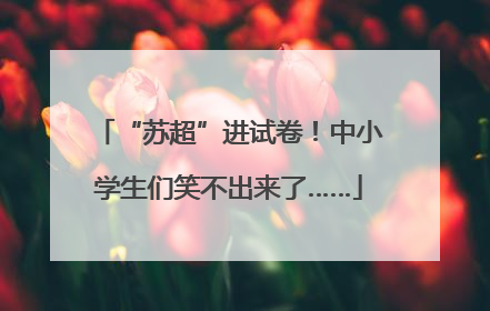 “苏超”进试卷！中小学生们笑不出来了……