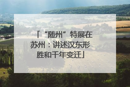 “随州”特展在苏州：讲述汉东形胜和千年变迁