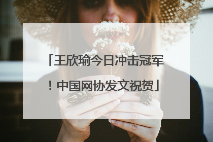 王欣瑜今日冲击冠军！中国网协发文祝贺