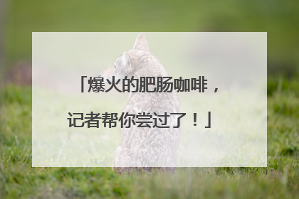 爆火的肥肠咖啡，记者帮你尝过了！