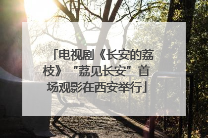 电视剧《长安的荔枝》“荔见长安”首场观影在西安举行