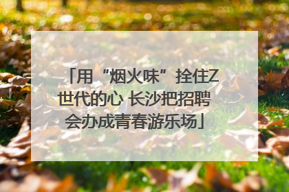 用“烟火味”拴住Z世代的心 长沙把招聘会办成青春游乐场