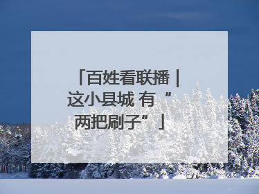 百姓看联播｜这小县城 有“两把刷子”