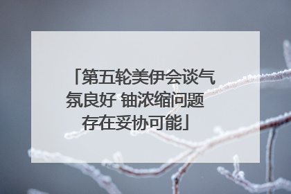 第五轮美伊会谈气氛良好 铀浓缩问题存在妥协可能