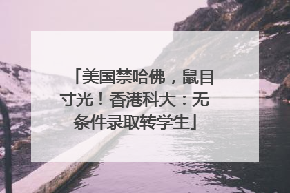 美国禁哈佛，鼠目寸光！香港科大：无条件录取转学生