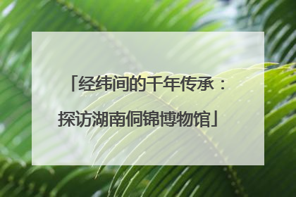 经纬间的千年传承：探访湖南侗锦博物馆