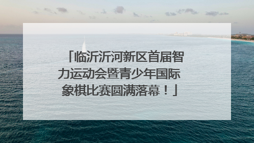 临沂沂河新区首届智力运动会暨青少年国际象棋比赛圆满落幕！