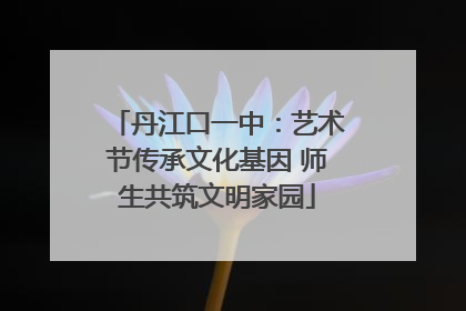 丹江口一中：艺术节传承文化基因 师生共筑文明家园