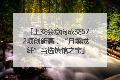 上交会意向成交572项创新高，“月壤成纤”当选镇馆之宝
