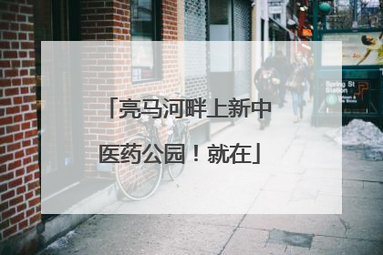 亮马河畔上新中医药公园！就在