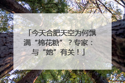 今天合肥天空为何飘满“棉花糖”？专家：与“她”有关！