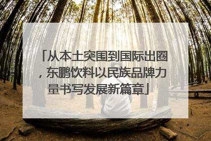从本土突围到国际出圈，东鹏饮料以民族品牌力量书写发展新篇章