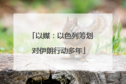 以媒：以色列筹划对伊朗行动多年