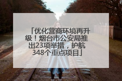 优化营商环境再升级！烟台市公安局推出23项举措，护航348个重点项目