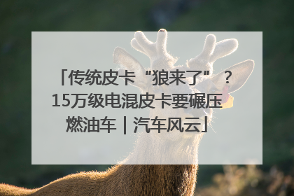 传统皮卡“狼来了”？15万级电混皮卡要碾压燃油车｜汽车风云