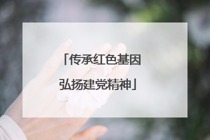 传承红色基因 弘扬建党精神