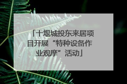 十堰城投东来居项目开展“特种设备作业观摩”活动