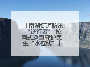 南湖街道防汛“逆行者” 拉网式巡查守护民生“水位线”