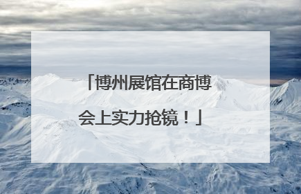 博州展馆在商博会上实力抢镜！