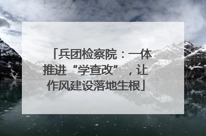 兵团检察院：一体推进“学查改”，让作风建设落地生根
