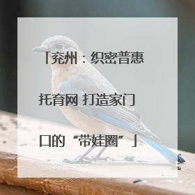 兖州：织密普惠托育网 打造家门口的“带娃圈”