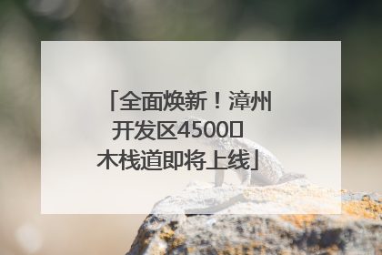 全面焕新！漳州开发区4500㎡木栈道即将上线