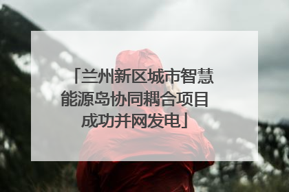 兰州新区城市智慧能源岛协同耦合项目成功并网发电