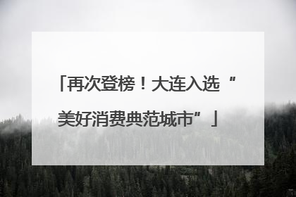再次登榜！大连入选“美好消费典范城市”
