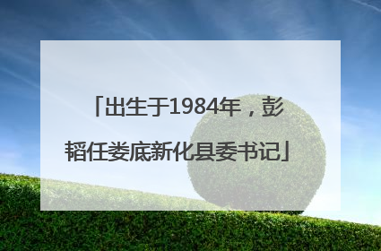 出生于1984年，彭韬任娄底新化县委书记