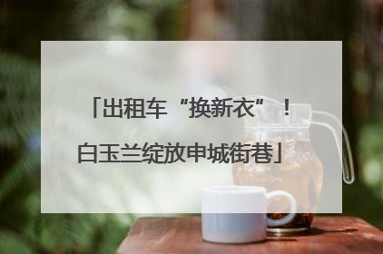 出租车“换新衣”！白玉兰绽放申城街巷