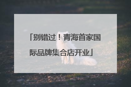 别错过！青海首家国际品牌集合店开业