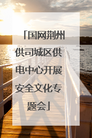 国网荆州供司城区供电中心开展安全文化专题会