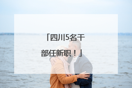四川5名干部任新职！