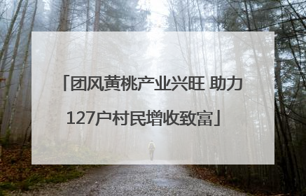 团风黄桃产业兴旺 助力127户村民增收致富