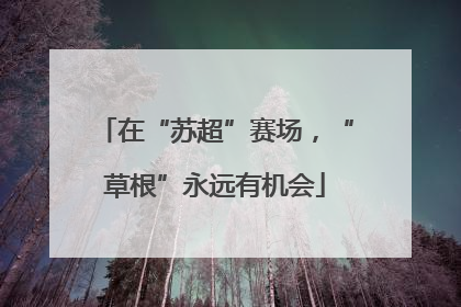 在“苏超”赛场，“草根”永远有机会