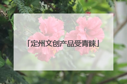 定州文创产品受青睐
