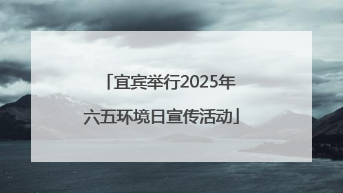 宜宾举行2025年六五环境日宣传活动