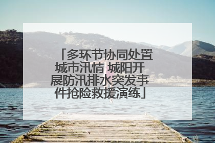 多环节协同处置城市汛情 城阳开展防汛排水突发事件抢险救援演练