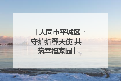 大同市平城区：守护折翼天使 共筑幸福家园