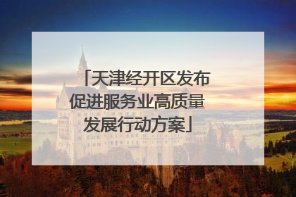 天津经开区发布促进服务业高质量发展行动方案