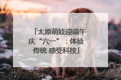 太原萌娃迎端午庆“六一”：体验传统 感受科技