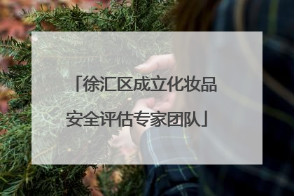 徐汇区成立化妆品安全评估专家团队