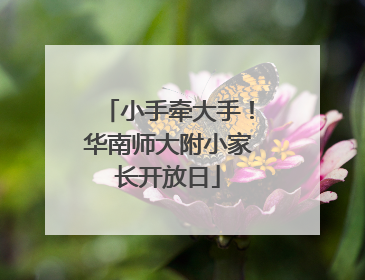 小手牵大手！华南师大附小家长开放日