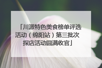 川派特色美食榜单评选活动（绵阳站）第三批次探店活动圆满收官