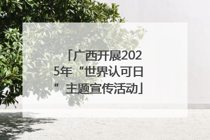 广西开展2025年“世界认可日”主题宣传活动