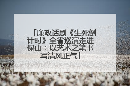 廉政话剧《生死倒计时》全省巡演走进保山：以艺术之笔书写清风正气